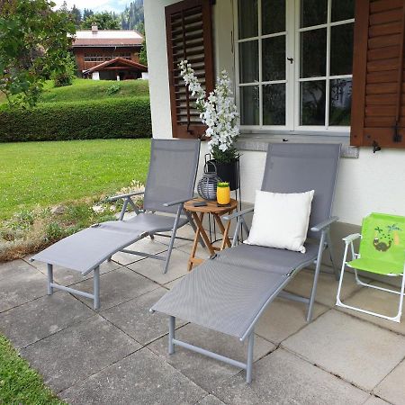 Chalet Spitzhorn - Your Peak Getaway - Private Terrasse & Gratis Parkplatz Gsteig Eksteriør bilde
