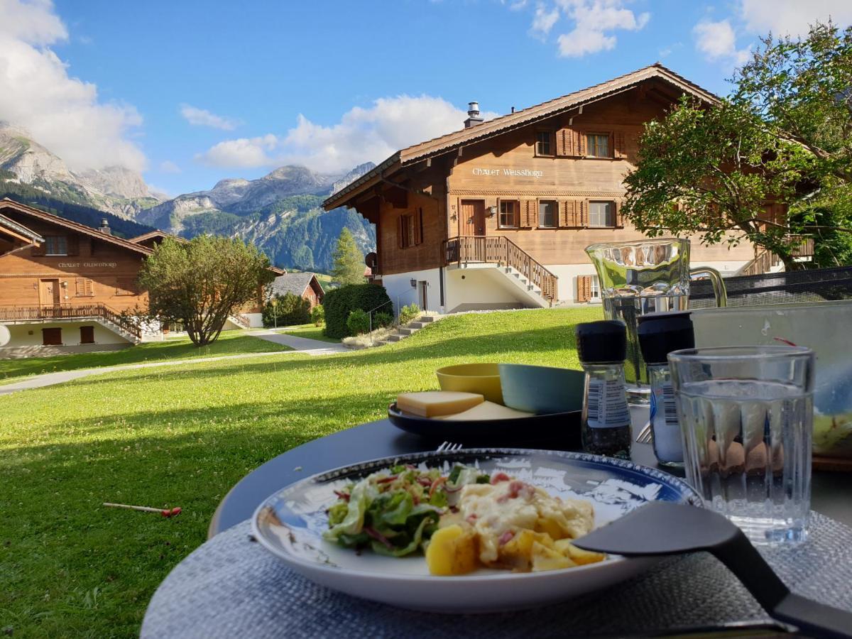 Chalet Spitzhorn - Your Peak Getaway - Private Terrasse & Gratis Parkplatz Gsteig Eksteriør bilde