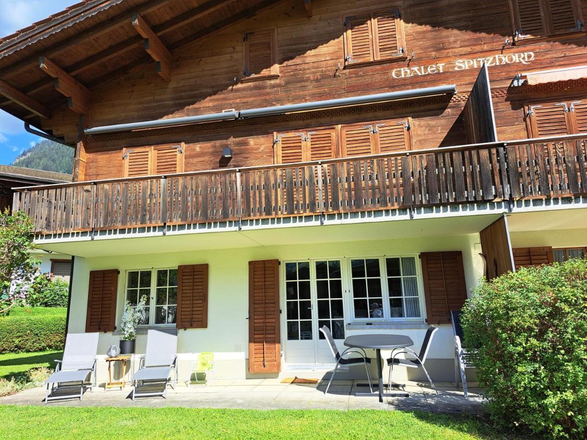 Chalet Spitzhorn - Your Peak Getaway - Private Terrasse & Gratis Parkplatz Gsteig Eksteriør bilde